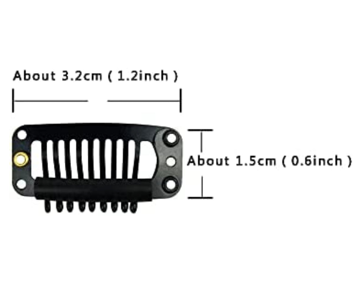 Large Snap-On Wig Clips