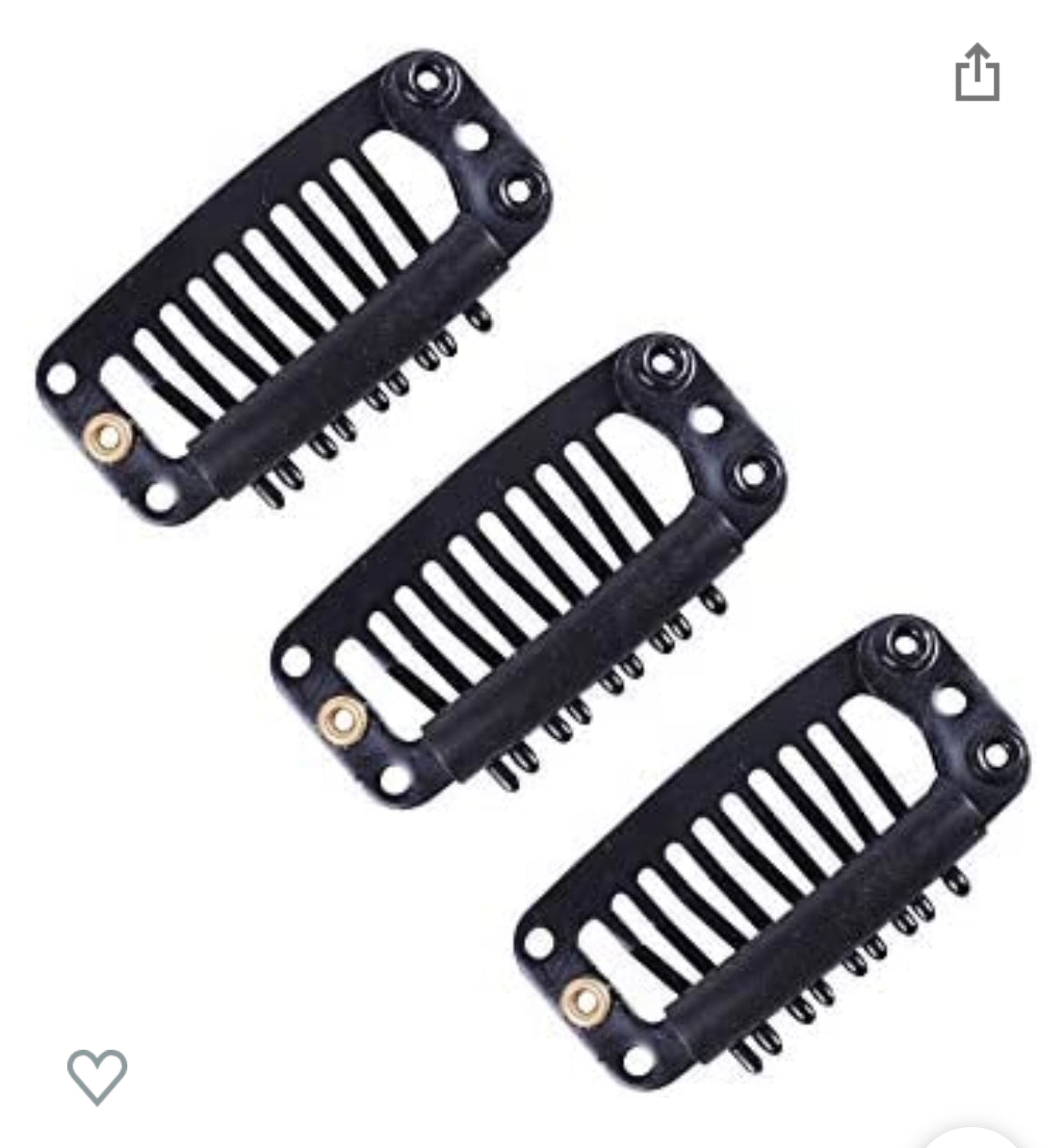 Large Snap-On Wig Clips