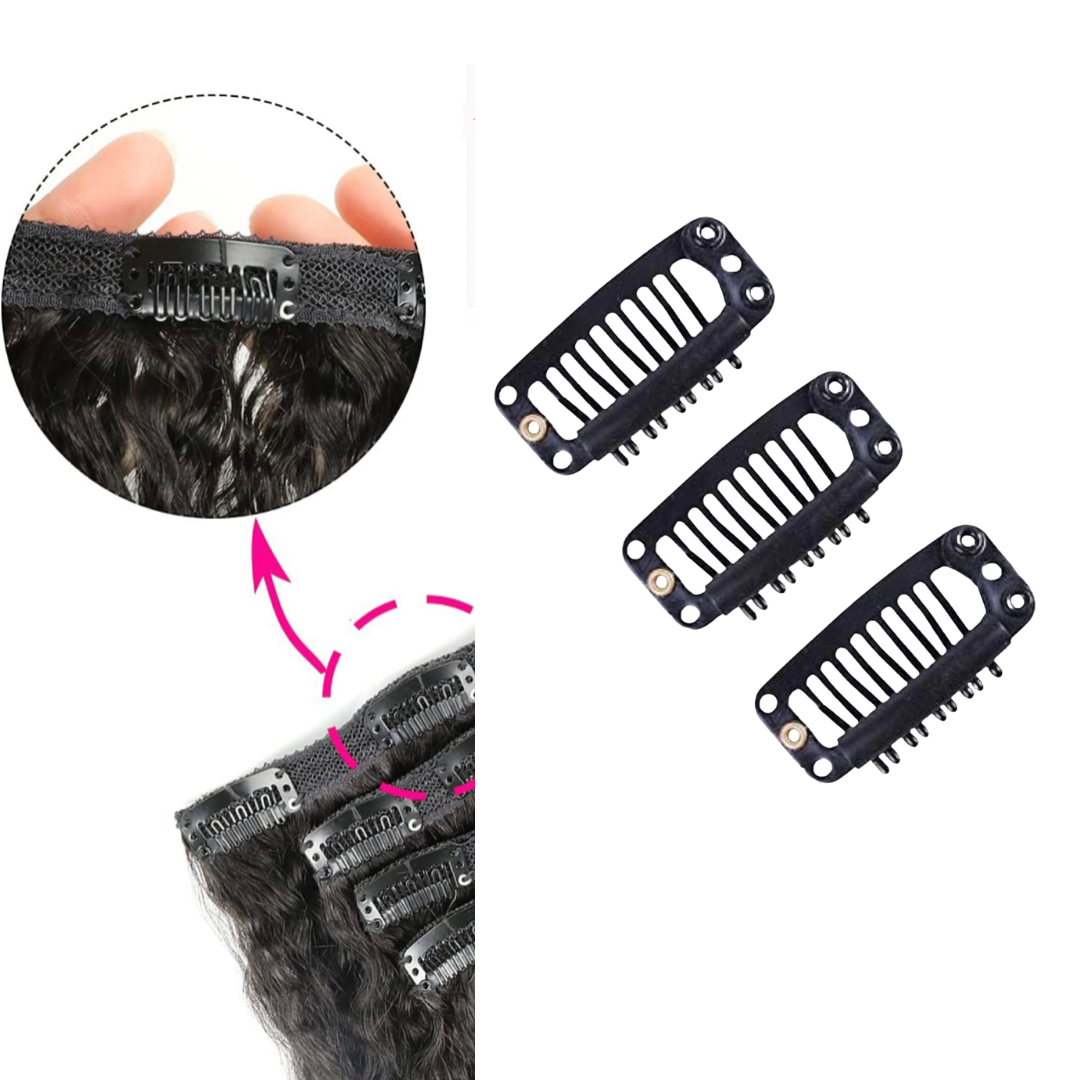 Large Snap-On Wig Clips