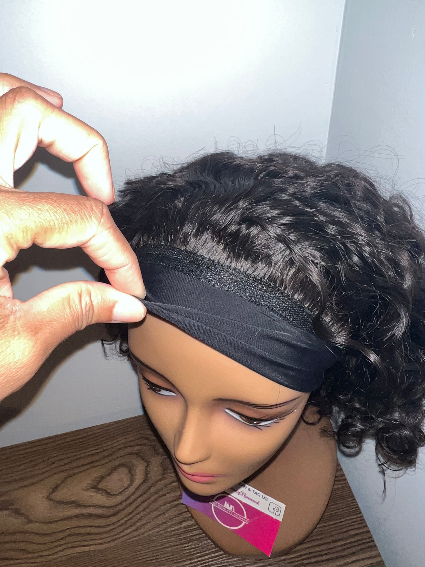Virgin Hair Headband Wig